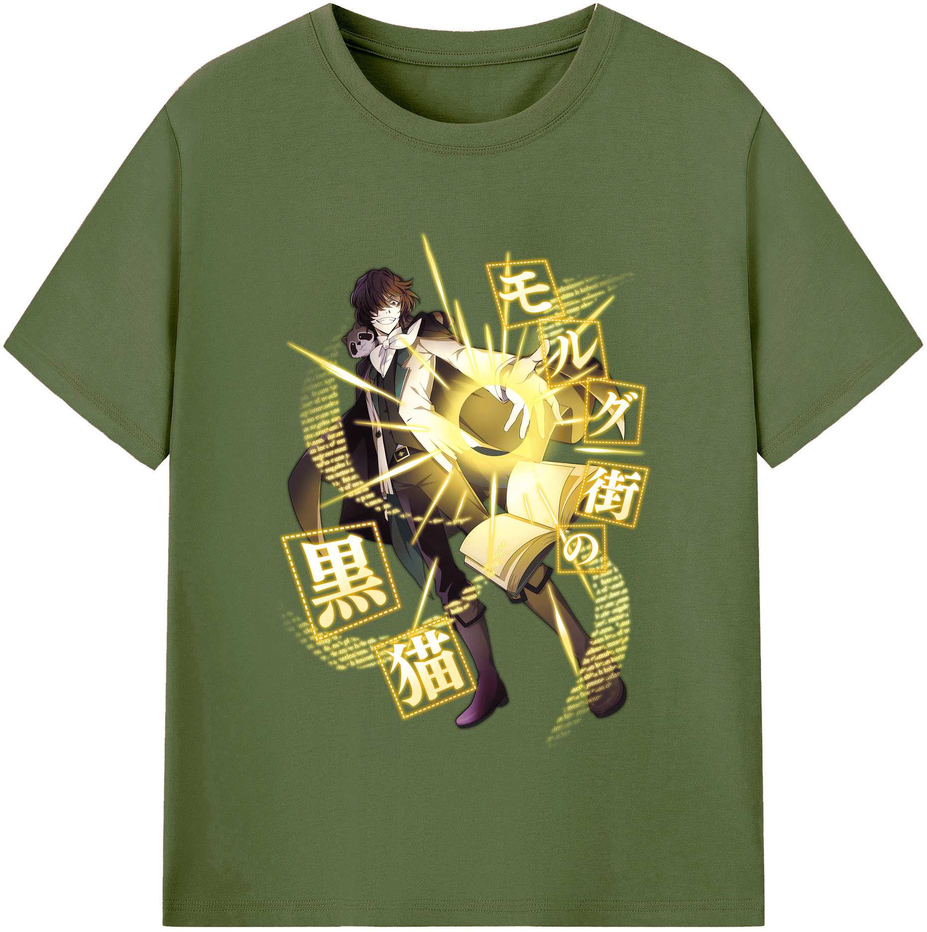（画像用） 文豪ストレイドッグス Bungo Stray Dogs 綿100％半袖Tシャツ（フロントプリント）